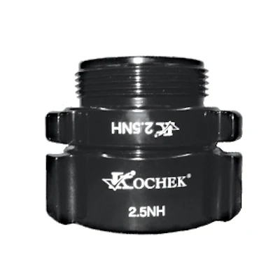 Kochek black aluminum 54R swivel rocker lug 2.5 NH female by rocker lug male coupling adapter.