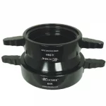 Kochek black aluminum 57L double swivel long handle 4.5 NH by 6 NH female coupling adapter.