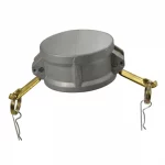 Kochek aluminum camlock dust cap with brass locking cam arms.