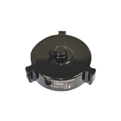 Kochek black aluminum 1.5 NH female rocker lug cap.