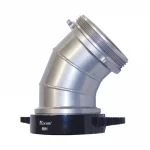 Kochek aluminum suction elbow with 6 NH swivel long handle female by male coupling.