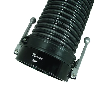 Kochek Female Folding Long Handle x Male Rocker Lug PVC Suction Hose