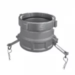 Kochek K34R Camlock Female x Rigid Female Thread adapter for connecting compatible hoses, pumps, and threaded fittings in industrial and fire service applications.