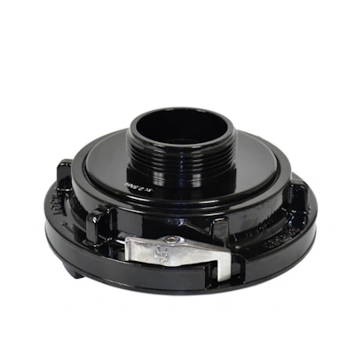 Kochek black aluminum S36S Storz by rigid male adapter with locking pin coupling.