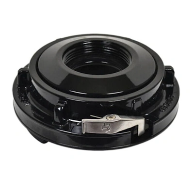 Kochek black aluminum S37S Storz by rigid female adapter with locking pin coupling.