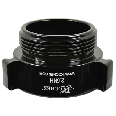 Kochek black aluminum 37R rigid rocker lug 2.5 NH female by male coupling adapter.