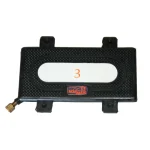 Black Matjack 3.3 ton rectangular aramid high-pressure air lifting bag with brass fill valve and reinforced textured surface.